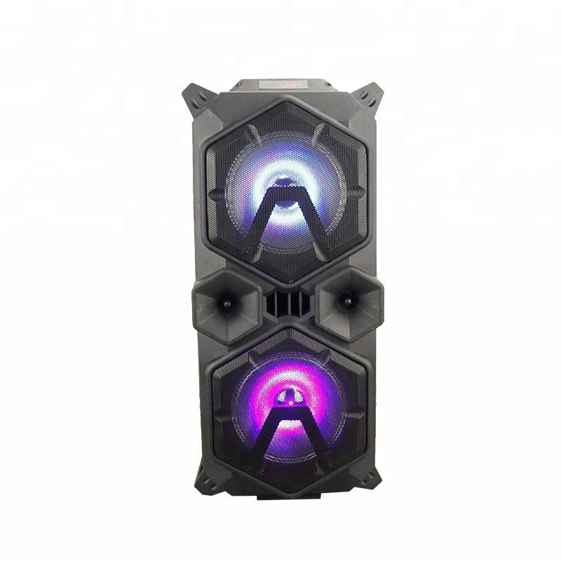 Double 6 inch portable active trolley speaker