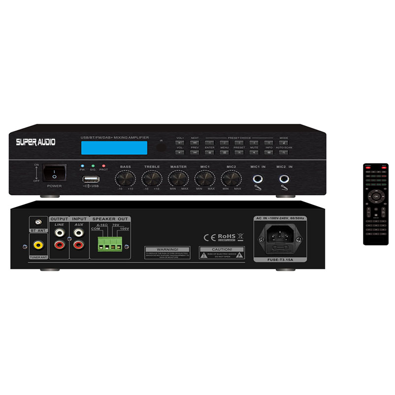 USB/BT/FM/DAB+ MIXING AMPLIFIER