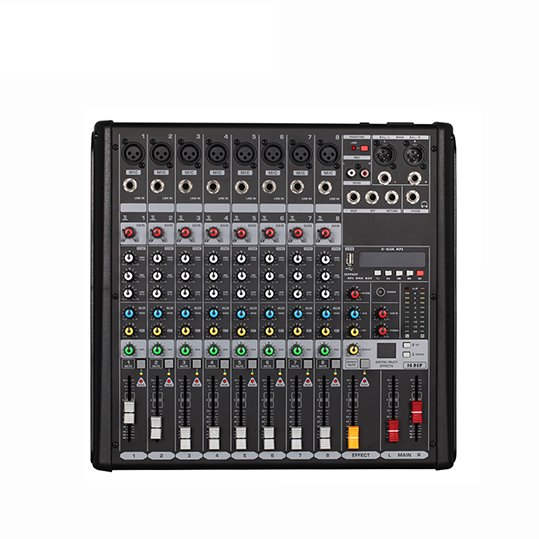 Professional DJ 8 Channel Audio Mixer with Low Price 