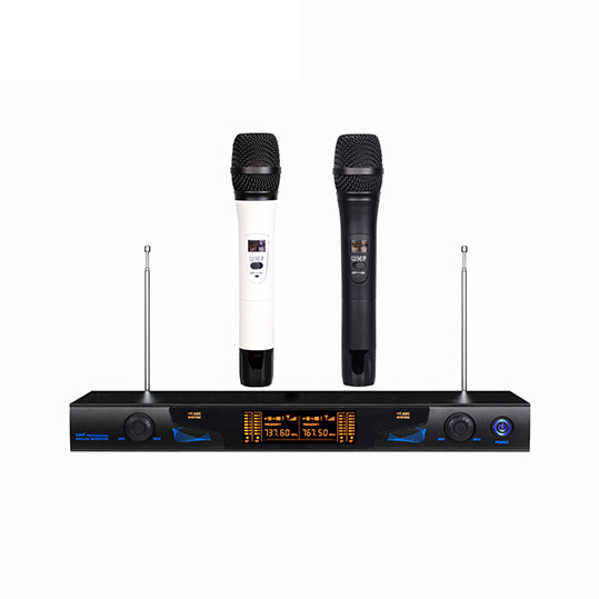 Dual Mic 2 Channels Handheld Wireless Microphone For Teaching