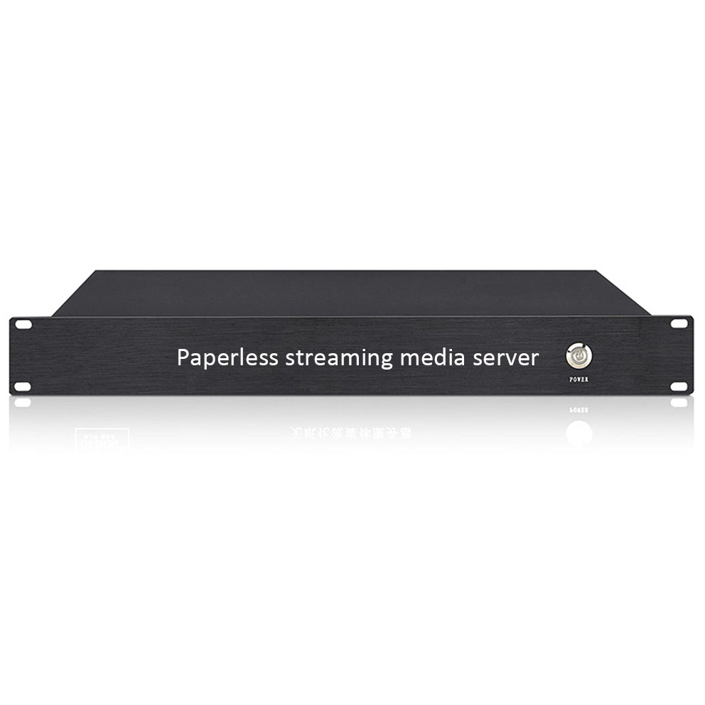 Paperless streaming media management server